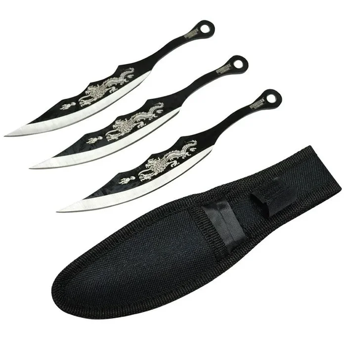 7&Prime; 3-in-1 Two Tone Dragon Print Blade