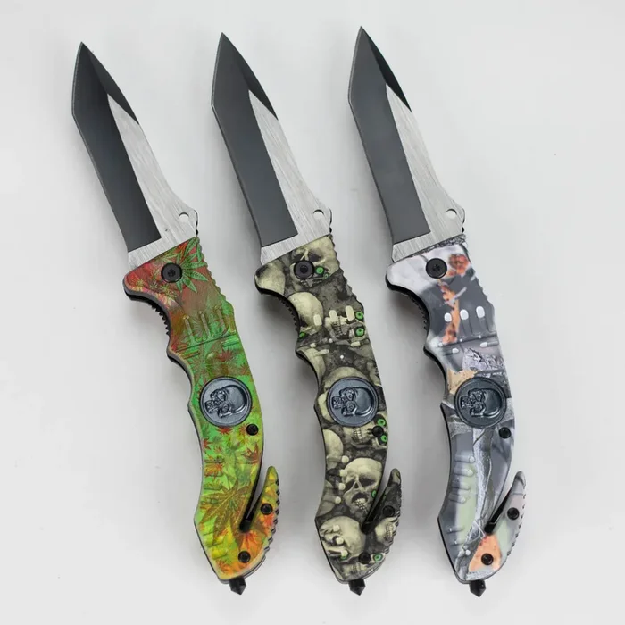 8.5&Prime; Foldable Pocket Knife – SkullMark