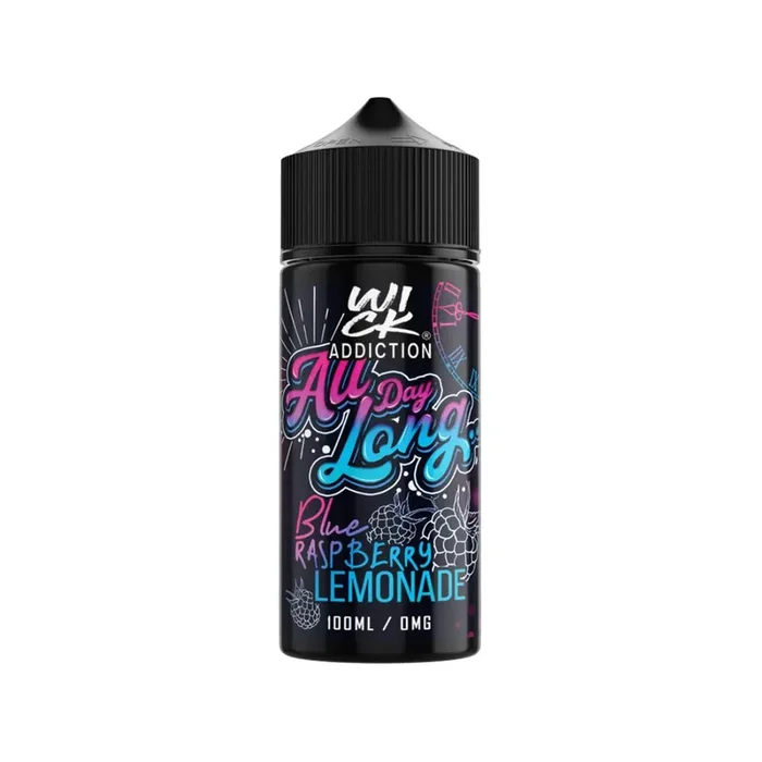 All Day Long Blue Raspberry Lemonade 100ml By Wick Addiction