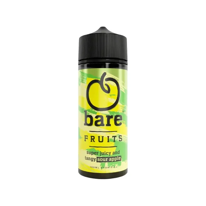 Bare Fruits Sour Apple 100ml Shortfill E-liquid