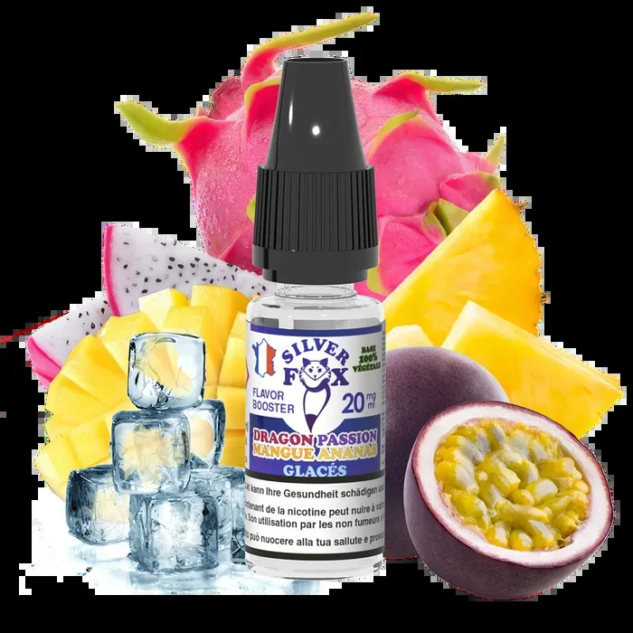 ? Booster Flavor Nicotine 100% Végétal – Dragon Passion Mangue Ananas 20 mg- 10 ml