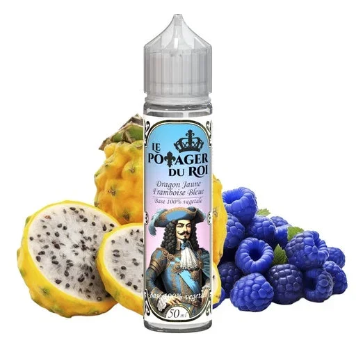 ?? E-liquide Dragon Jaune Framboise Bleue – Le Potager du Roi | 50ml – Base Végétol
