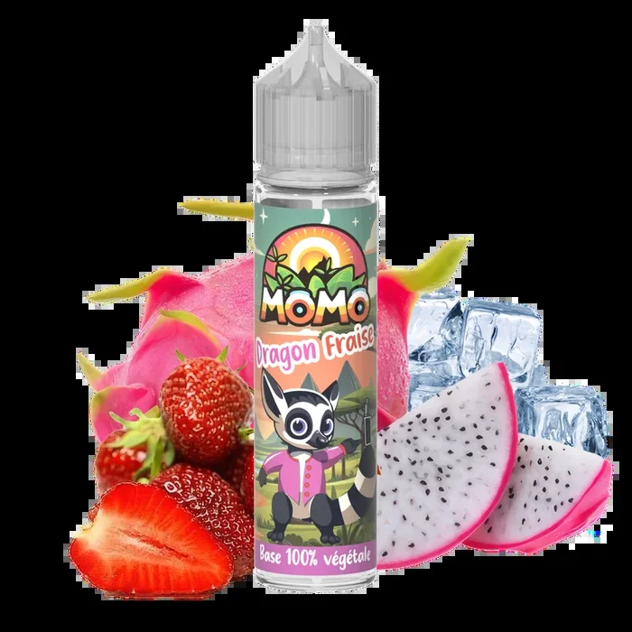 ? ? E-Liquide Momo Dragon Fraise – Végétol – 50 ml Shortfill (70 ml)