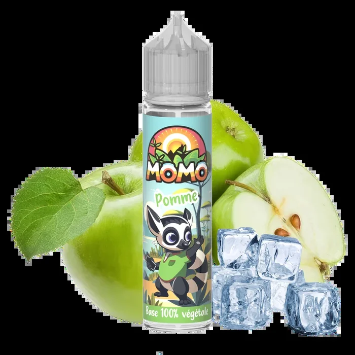 ? ❄️E-LIQUIDE POMME GLACÉ – MOMO VÉGÉTALE 50 ML