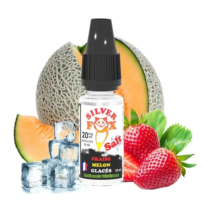 ?? E-liquide Silver Fox Fraise Melon glacée 10 ml / 20 mg NS