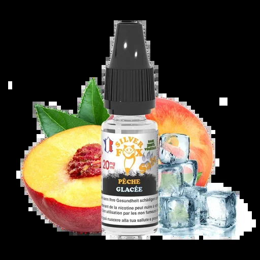 ? E-liquide Silver Fox Pêche 10 ml / NS