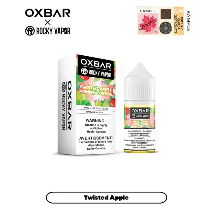 E-liquides Rocky Vapor x Oxbar – Pomme tordue