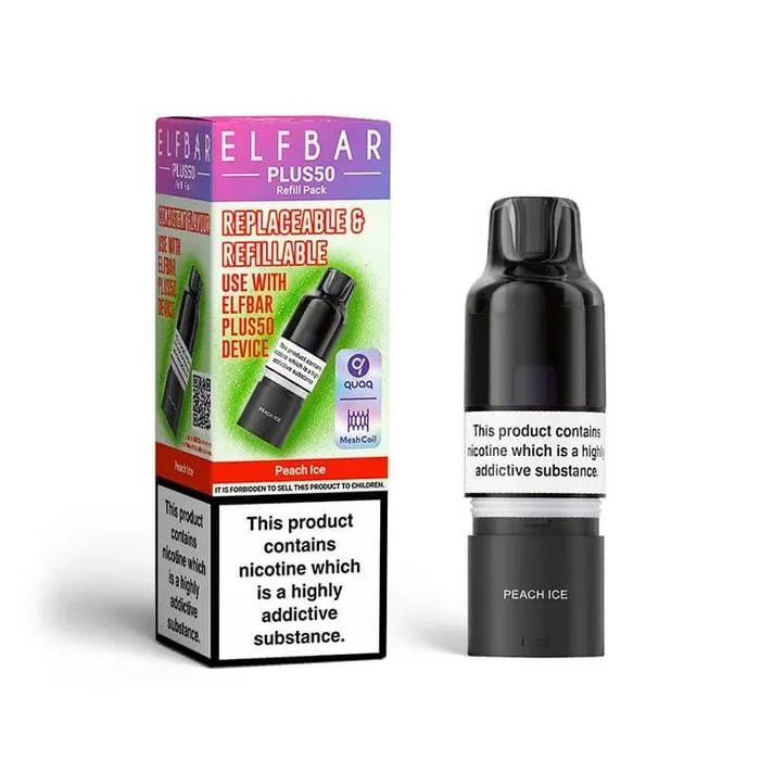ELFBAR Plus50 Peach Ice Prefilled Pod + Refill