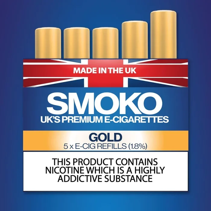 Gold Tobacco E-Cigarette Refills – UK Made Cigalike Refills