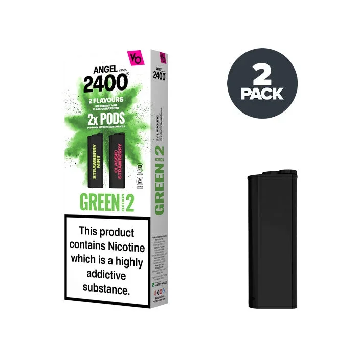 Green Edition 2 Angel 2400 Pre-filled Pods by Vapes Bars