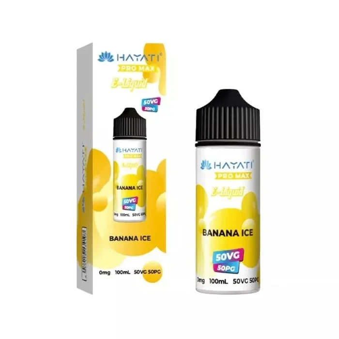 Hayati Pro Max Banana Ice 50/50 100ml Shortfill