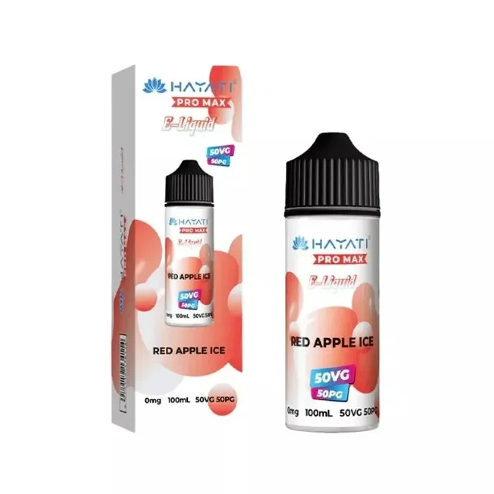 Hayati Pro Max Red Apple Ice 50/50 100ml Shortfill