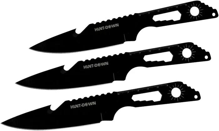 Hunt-Down – 8&Prime; Black Ghost Fang Throwing Knife Set