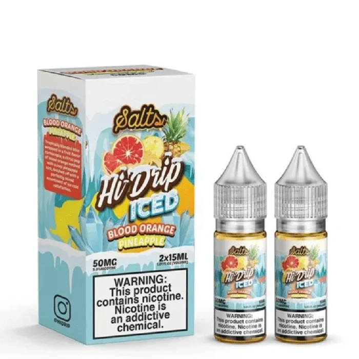 Iced Blood Orange Pineapple NIC Salt by Hi Drip Ejuice and Eliquid