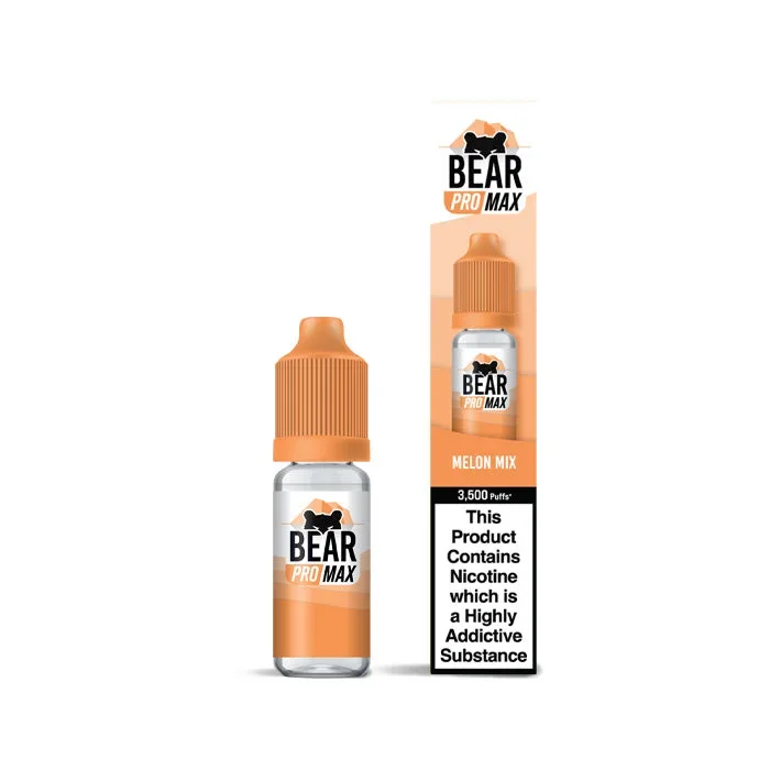 Melon Mix 10ml Nic Salt E-Liquid by Bear Pro Max 3500