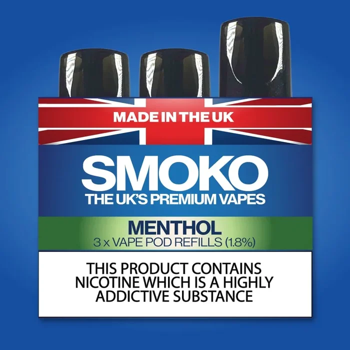 MENTOL TOBAKSSMAK VAPE POD REFILLS