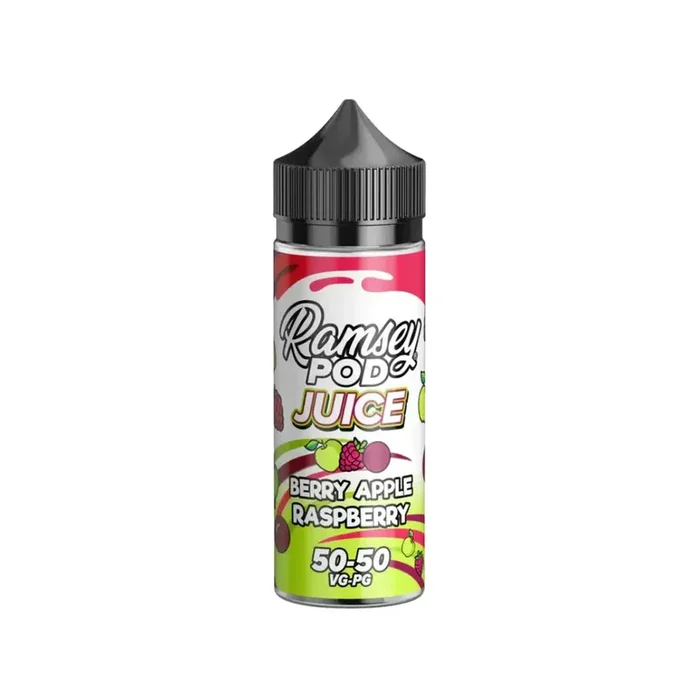 Ramsey Pod Juice Berry Apple Raspberry 100ml Shortfill E-liquid