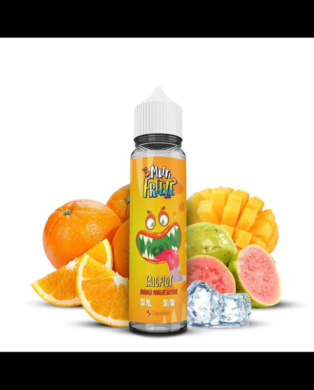 ? Salopiot – Liquideo MultiFreeze | Orange, mangue & goyave givrés – 50 ml sans nicotine