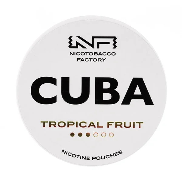 Tropical Fruit Nicotine Pouches by Cuba White