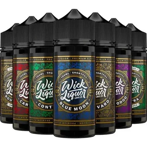 Wick Liquor 100ml Shortfill Juice Range